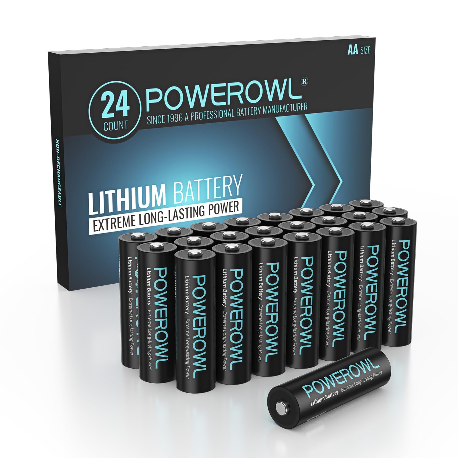 Amazon.com: POWEROWL Lithium Batteries AA 24 Count High Capacity